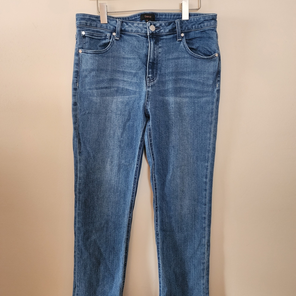 Quince Classic Blue Straight Leg Jeans